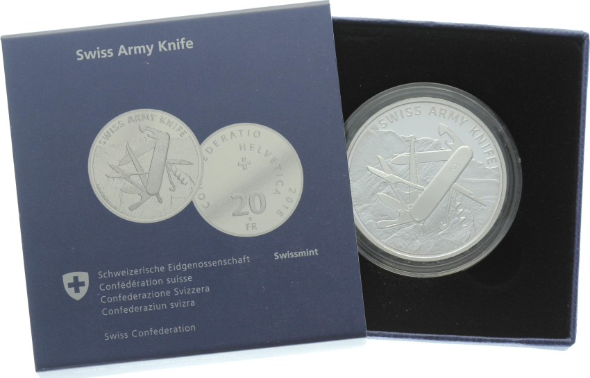 20 Franken 2018 Swiss Army Knife - PP